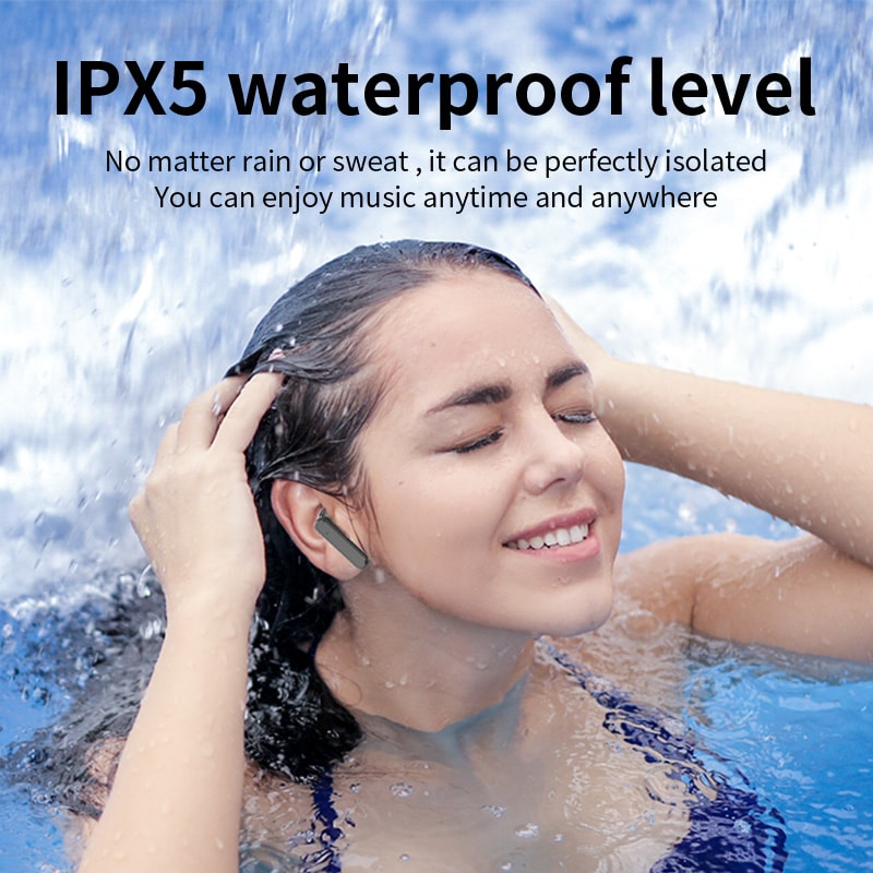 Wireless Bluetooth Earbuds with Noise Cancelling Mic LED Charging Box & Long Battery Life Bluetooth Headphones