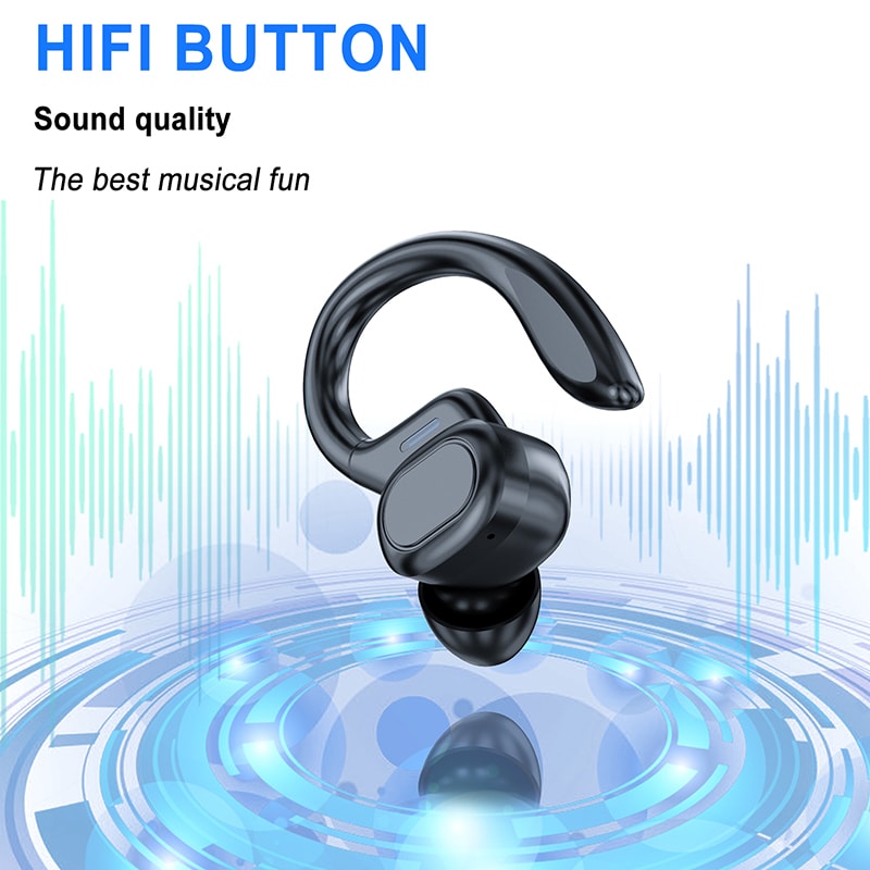 Wireless Sports Earphones With Earhooks Bluetooth OverEar Running Headphones Sweatproof InEar Earbu 4