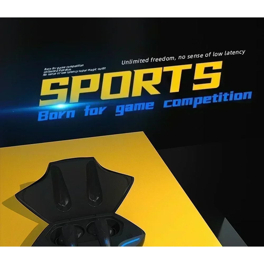 Wireless Bluetooth Gaming Earbuds With Mic Stereo Bass Audio For Gamers 4