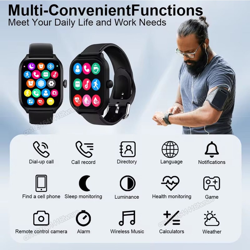 Outdoor Military GPS Smart Watch For Men And Women Waterproof Fitness Tracker With Bluetooth Call F 4