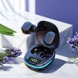 bluetooth wireless earphones, noise cancelling hifi sports earbuds with mic and waterproof design