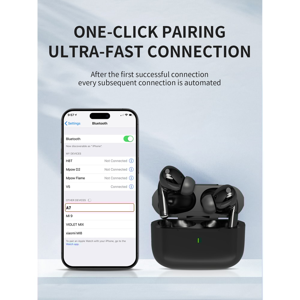 Wireless Bluetooth Earphones with HiFi Sound Quality, Long Battery Life Perfect for Outdoor, Running, and Sports