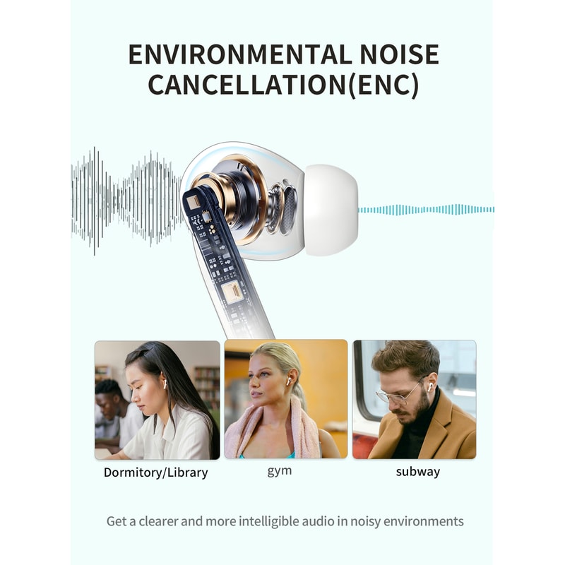 Wireless Bluetooth Earphones with HiFi Sound Quality, Long Battery Life Perfect for Outdoor, Running, and Sports