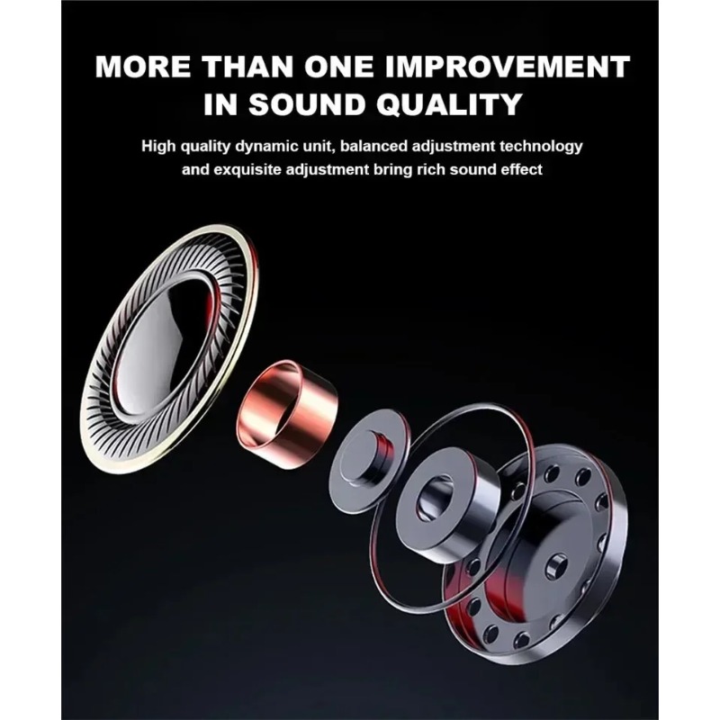 Wireless Bluetooth Earphones with Mic & Touch Control Stereo Headset for Clear Calls and Music