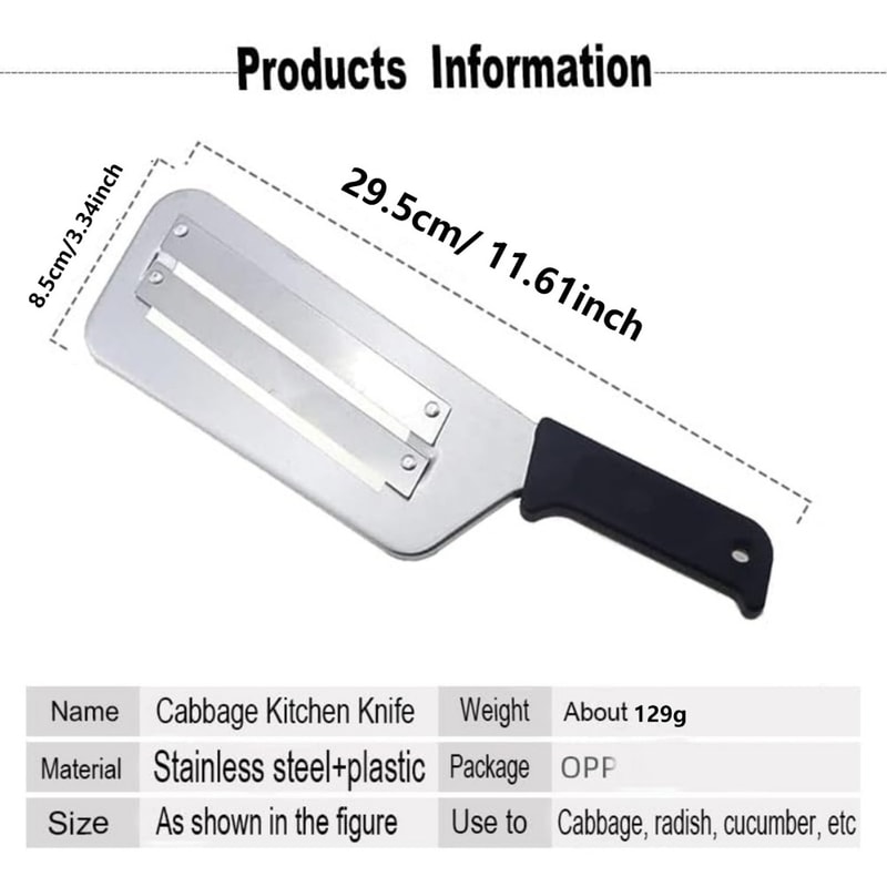 Multifunctional Stainless Steel Cabbage And Vegetable Cutting Knife 5