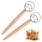 Dough Whisk With Plastic Handle Stainless Steel Bread Whisk For Dough Dutch Style Kitchen Tool 0