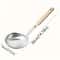 Stainless Steel Colander with Wooden Handle Fine Mesh Skimmer Spoon for Cooking and Pasta Noodles