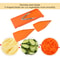 V Blade Mandoline Cutter Stainless Steel Vegetable Slicer With Hand Protector For Safe Easy Food P 1