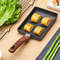 Mini Non-Stick Square Frying Pan for Eggs, Breakfast, and Griddle Cooking