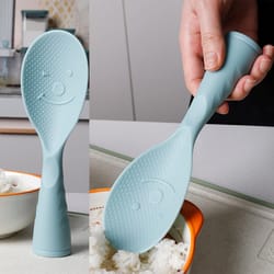 home kitchen non stick standing plastic rice spoon paddles perfect for cooking every time
