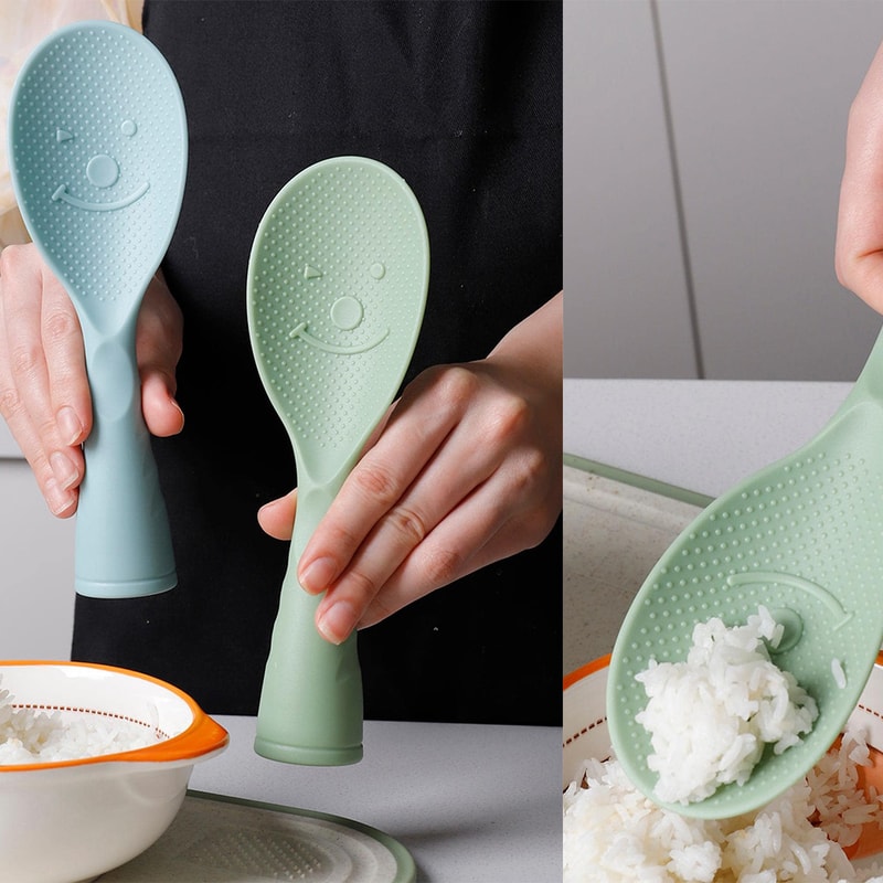Home Kitchen Non Stick Standing Plastic Rice Spoon Paddles Perfect for Cooking Every Time