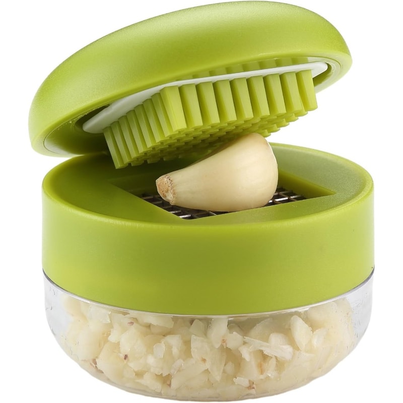 Multifunctional Garlic Press And Mincer Stainless Steel Garlic Slicer With Storage Case For Easy Us 0