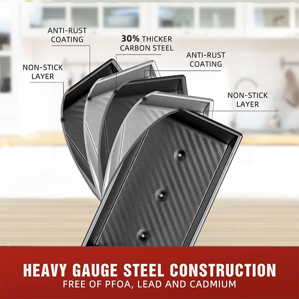 Pullman Loaf Pan With Lid NonStick Carbon Steel Bread Pan For Perfect Toast Cake Baking 1