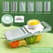 Vegetable Mandoline Slicer with Interchangeable Blades Julienne, Shredder, and More