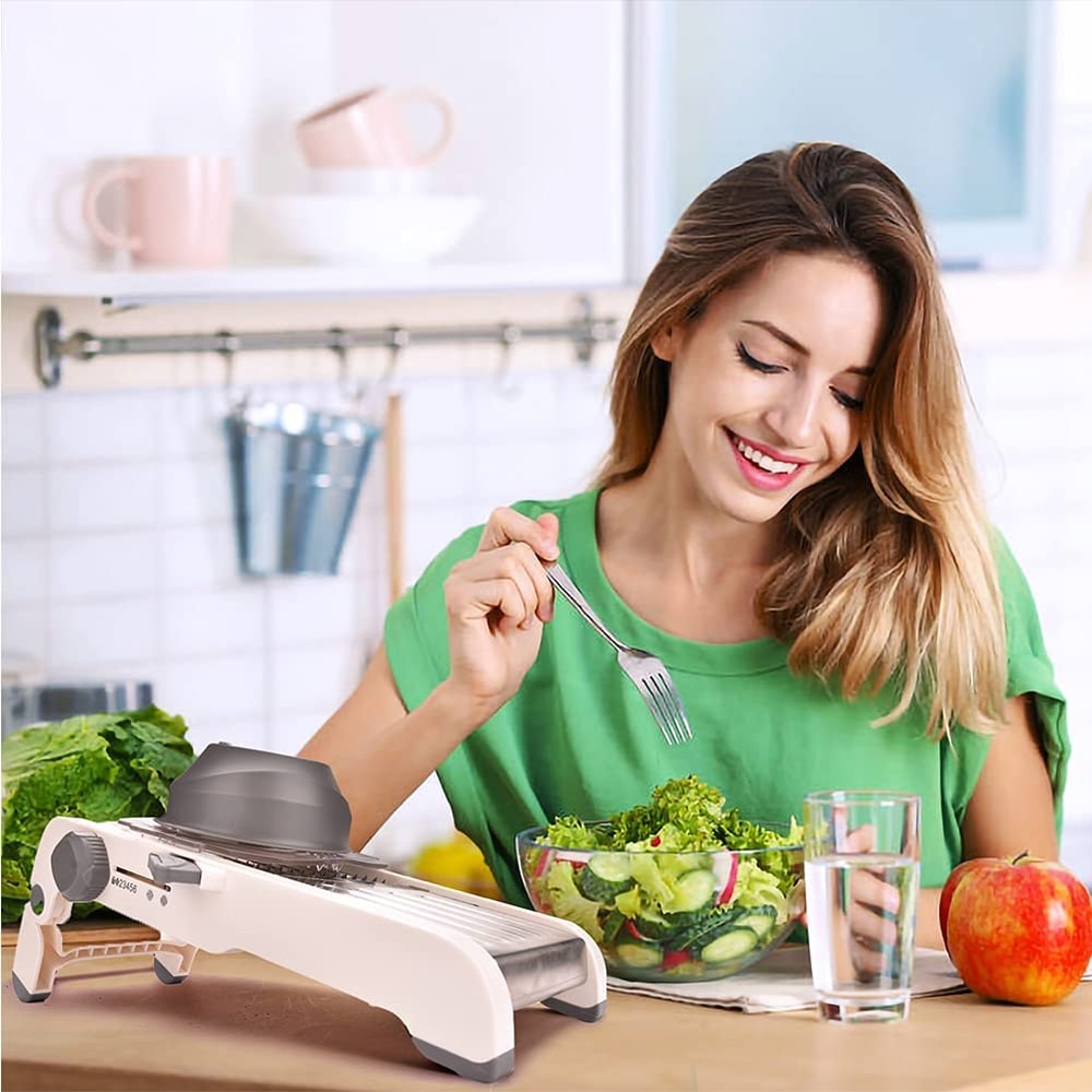 Ultra Sharp Mandoline Slicer Adjustable Vegetable Cutter with Multi-Thickness Settings