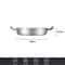 Nonstick Stainless Steel Skillet Frying Pan With Cooling Handle Ideal For StirFrying Toasting Roast 8