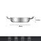 Nonstick Stainless Steel Skillet Frying Pan With Cooling Handle Ideal For StirFrying Toasting Roast 8