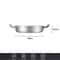 Nonstick Stainless Steel Skillet Frying Pan With Cooling Handle Ideal For StirFrying Toasting Roast 7