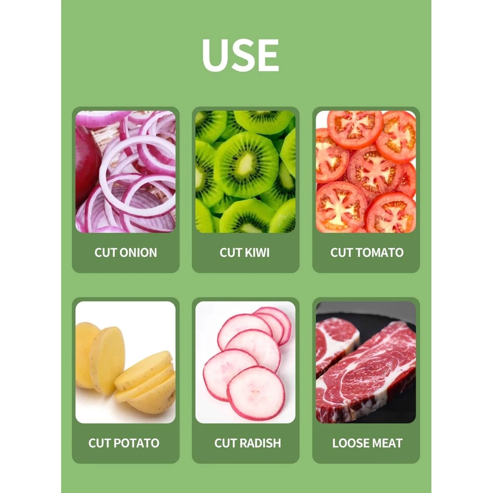 Effortlessly Slice Onions With This Colorful Stainless Steel Onion Slicer And Potato Chip Holder 4