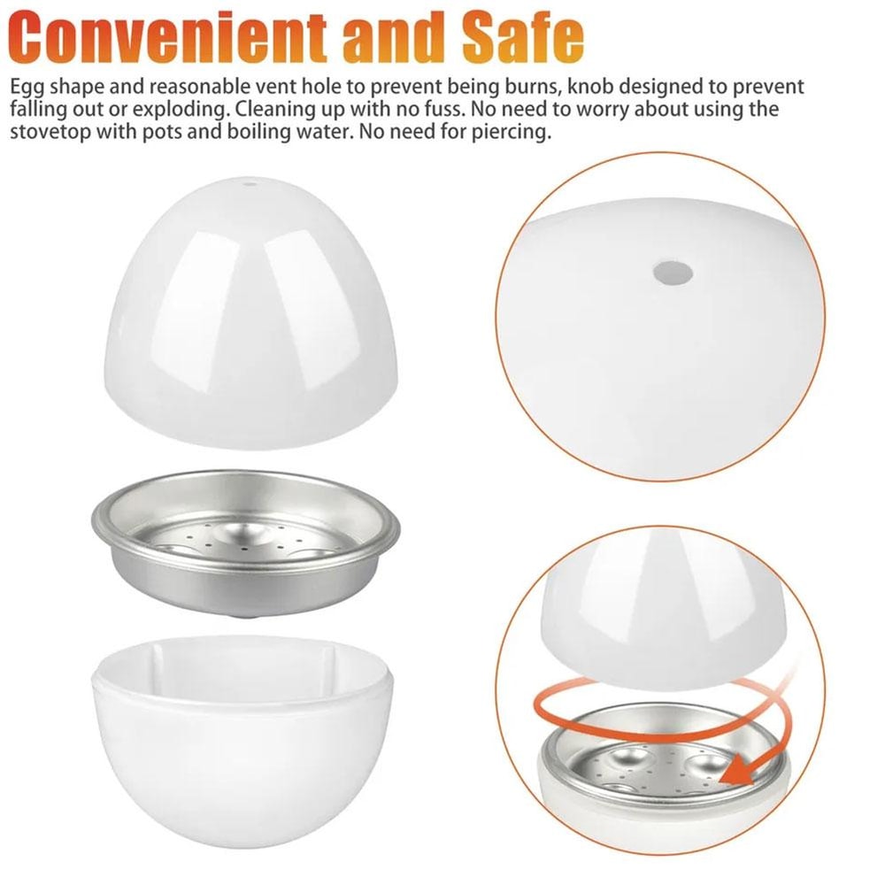 Microwave Egg Steamer Boiler Cooker Quick Hard Or Soft Boiled Eggs Efficient Kitchen Tool 5