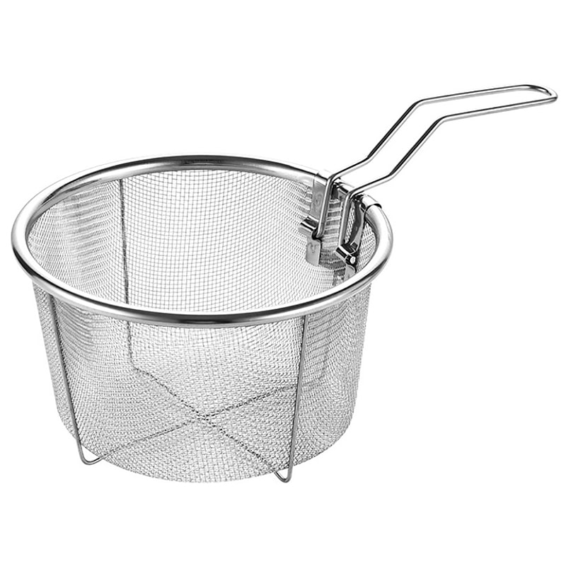 Stainless Steel French Fry Strainer Basket Deep Fryer Mesh Colander With Handle For Home Kitchen 0