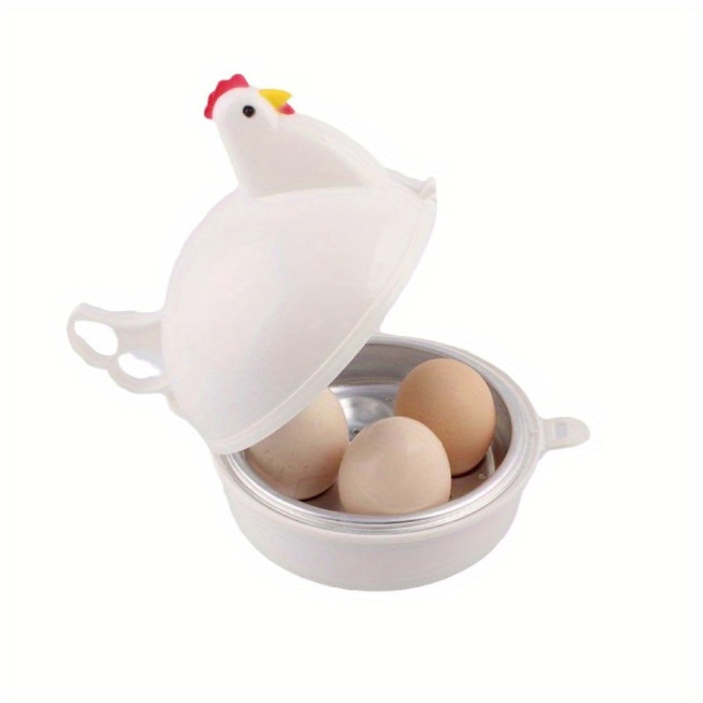 Lovely Chicken Shaped Egg Boiler Steamer Microwave Egg Cooker & Kitchen Accessory