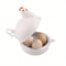 Lovely Chicken Shaped Egg Boiler Steamer Microwave Egg Cooker & Kitchen Accessory