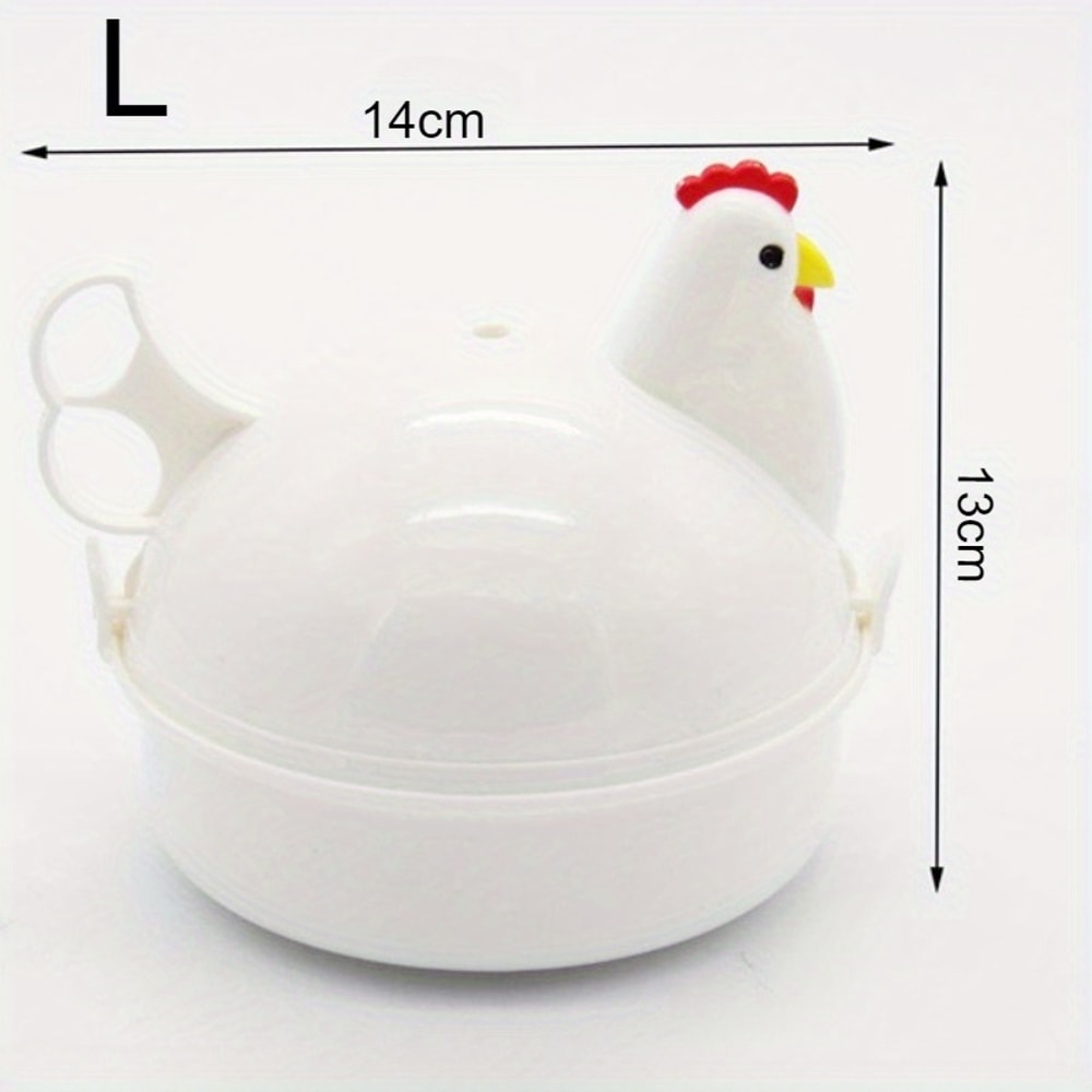 Lovely Chicken Shaped Egg Boiler Steamer Microwave Egg Cooker & Kitchen Accessory