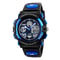 Dual Time Display Sports Kids Watch Waterproof Chrono Alarm Wristwatch for Boys and Girls