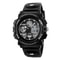 Dual Time Display Sports Kids Watch Waterproof Chrono Alarm Wristwatch for Boys and Girls