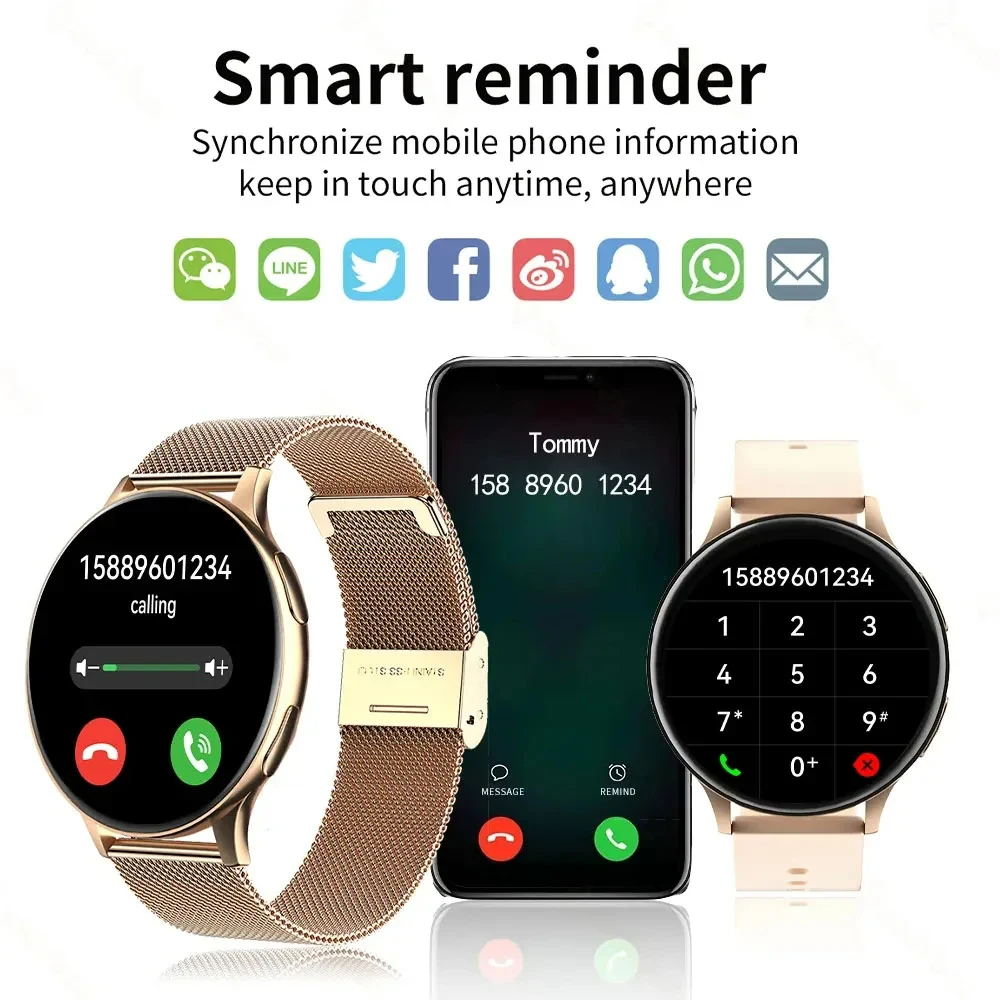 Wireless Charging Smartwatch For Men And Women Bluetooth Calls Fitness Tracker Custom Watch Face 1