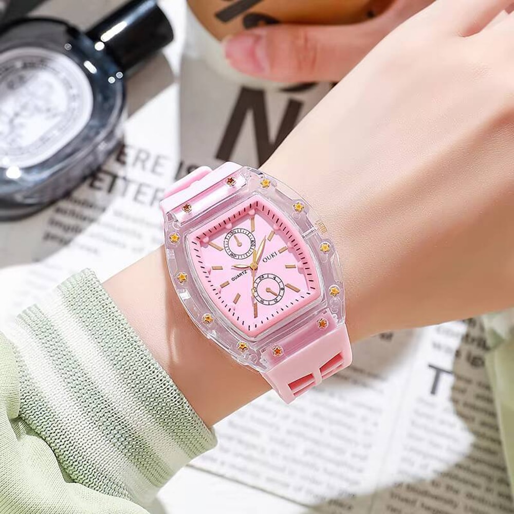 Fashion Womens Quartz Watch With Casual Silicone Strap Perfect Gift For Girls 1
