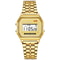Luxury Rose Gold Womens Digital Watch Retro Style Electronic Display Clock for Men & Women