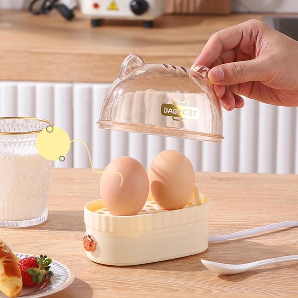 Electric Egg Boiler Machine Safe & Multifunctional Hard Boiled Egg Steamer with Timer for Quick Breakfast