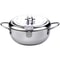 Deep Frying Pot with Thermometer & Lid Premium Stainless Steel Tempura Fryer Pan for Kitchen Cooking