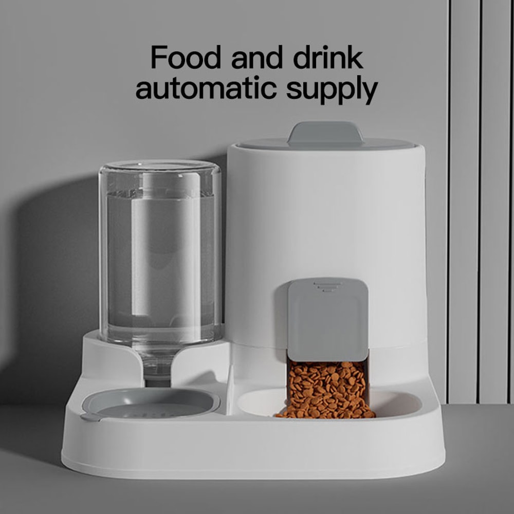 Automatic Gravity Fed Cat Water Dispenser Feeder SpillProof Large Capacity 2