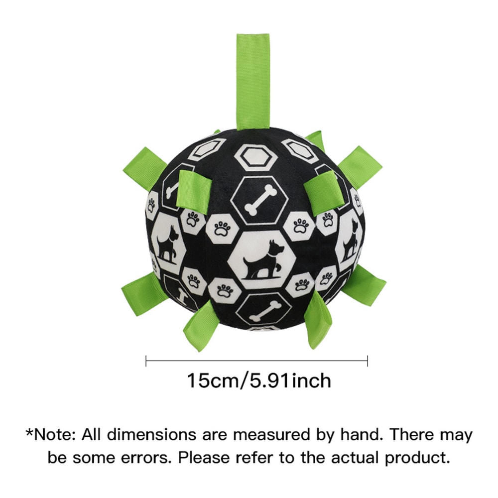 Interactive Pet Training Ball With Bell Sound Outdoor Dog Play Football Toy 5