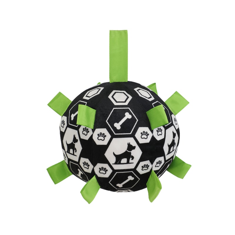 Interactive Pet Training Ball With Bell Sound Outdoor Dog Play Football Toy 7