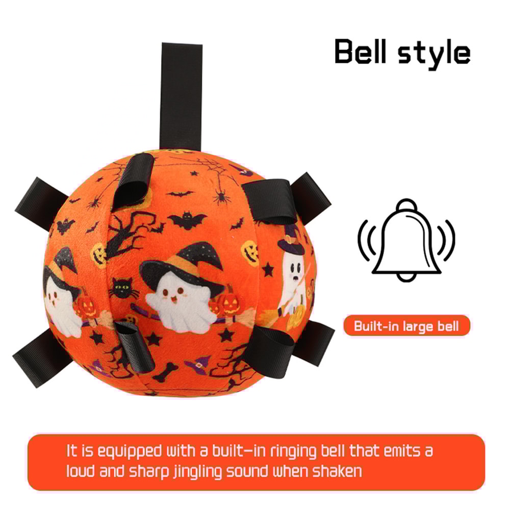 Interactive Pet Training Ball With Bell Sound Outdoor Dog Play Football Toy 8