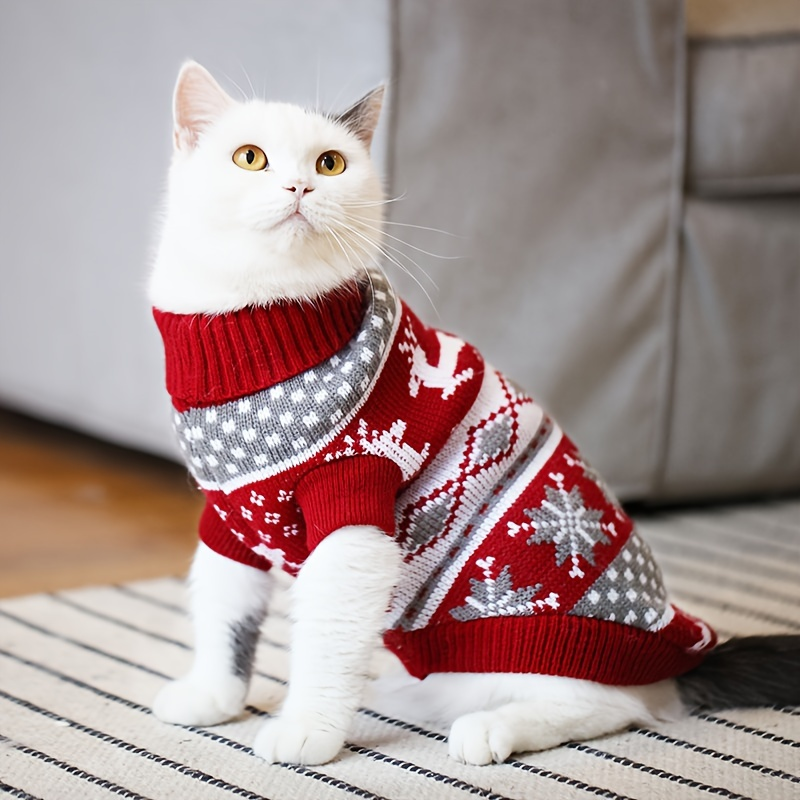 Knitted Wool Pet Sweater For Dogs And Cats Cozy Stylish Sweater For Bichon Corgi And More 1