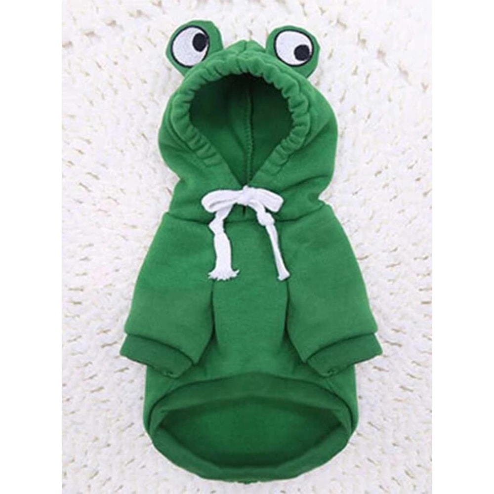 Cozy Frog Hoodie For Small Medium Dogs Fun Stylish Pet Sweater 2