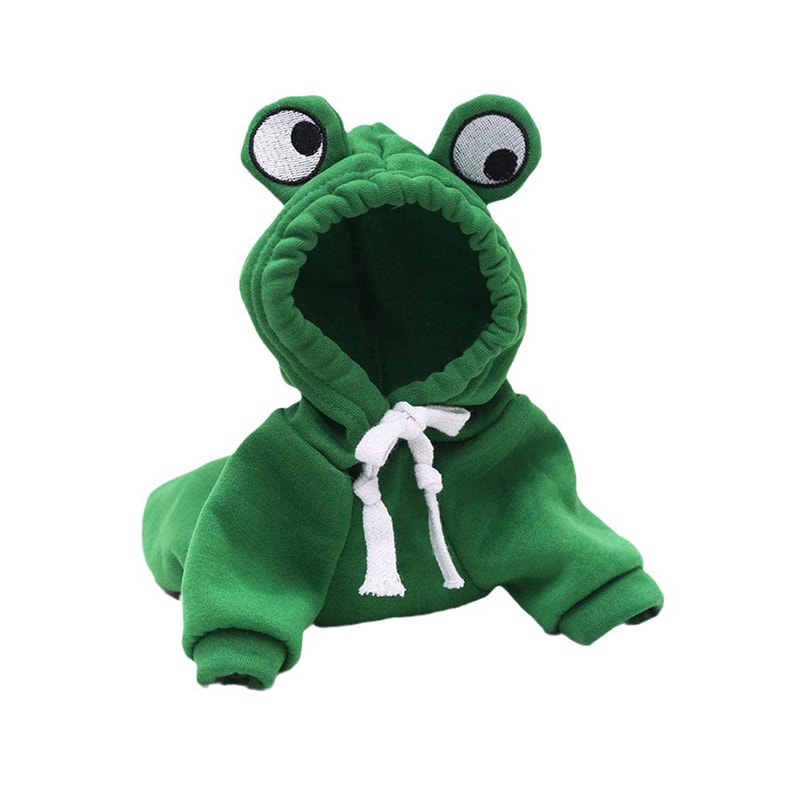Cozy Frog Hoodie For Small Medium Dogs Fun Stylish Pet Sweater 4