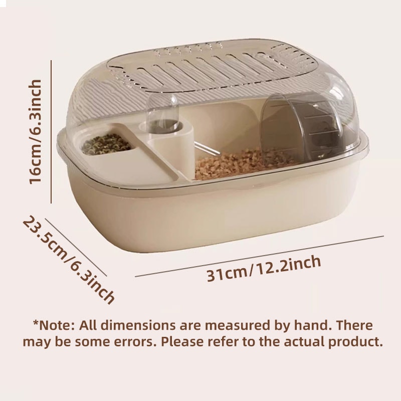 Luxury Transparent Hamster Villa Stylish Mini Mouse Cage For Small Pets 4