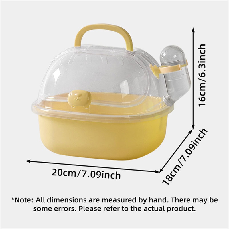 Portable Transparent Hamster Cage For Outdoor Use Spacious Handheld Ideal For Golden Retrievers S 3