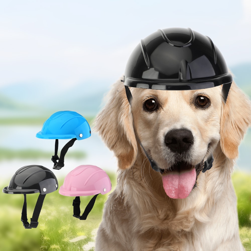 Pet Safety Motorcycle Helmet For Cats Dogs Durable Headgear For Pet Travel Protection 0