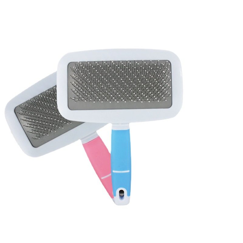 Cute And Colorful Pet Combs For Dogs And Cats Grooming Massage Brushes With Bead Needle Open Knot C 0