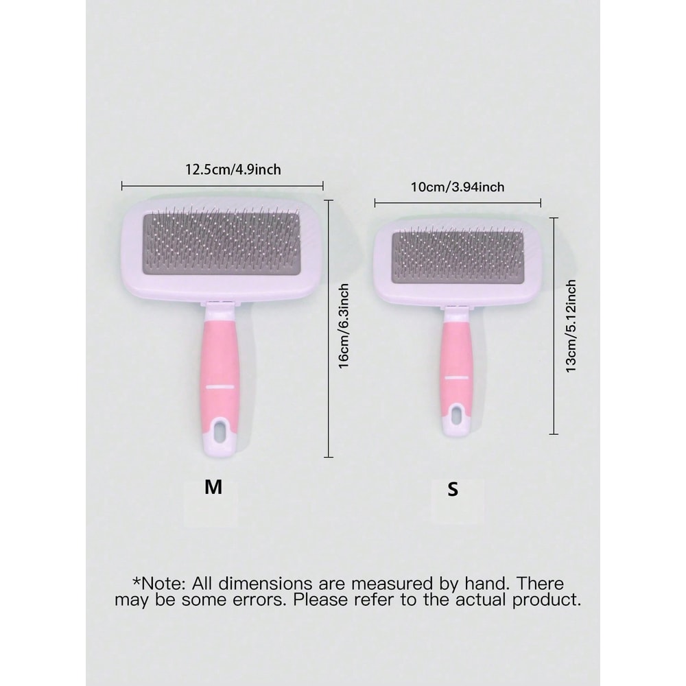 Cute And Colorful Pet Combs For Dogs And Cats Grooming Massage Brushes With Bead Needle Open Knot C 4