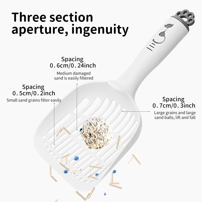 Premium Cat Litter Shovel Large FineHole Tofu Sand Cleaner For Effortless Pet Care 3