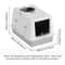 Fully Enclosed FlipTop Cat Litter Box HighSided SplashProof LitterTracking Preventive Design 5