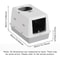 Fully Enclosed FlipTop Cat Litter Box HighSided SplashProof LitterTracking Preventive Design 5